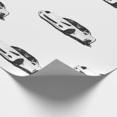 Wit C6 Corvette inpakpapier (Hoek)
