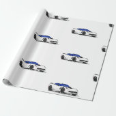 Wit C7 Corvette inpakpapier (Uitgerold)