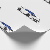 Wit C7 Corvette inpakpapier (Hoek)