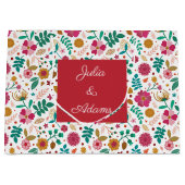 Wit cadeautas tasje met veel kleuren (Voorkant)