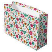 Wit cadeautas tasje met veel kleuren (Achterkant Gekanteld)