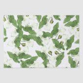wit Calla Lily Flowers Tissue Paper Tissuepapier (Voorkant)