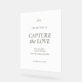Wit | Capture the Love Trouwtafel bovenste  Acryl Bord (Hoek)