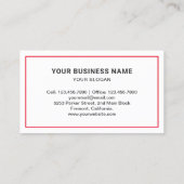 Wit-cartoons Visitekaartje (Achterkant)