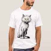 Wit Cat T-shirt (Voorkant)