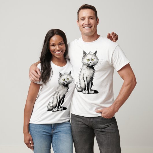Wit Cat T-shirt (Unisex)