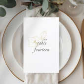Wit | Chic Floral Wedding Flat Menu
