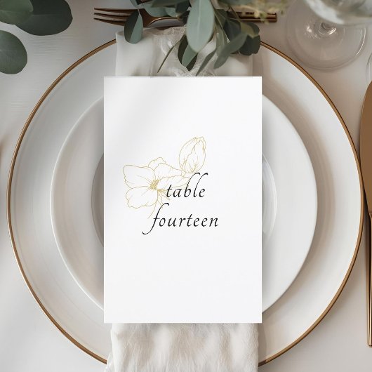Wit | Chic Floral Wedding Flat Menu