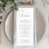Wit | Chic Floral Wedding Flat Menu