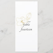 Wit | Chic Floral Wedding Flat Menu (Achterkant)