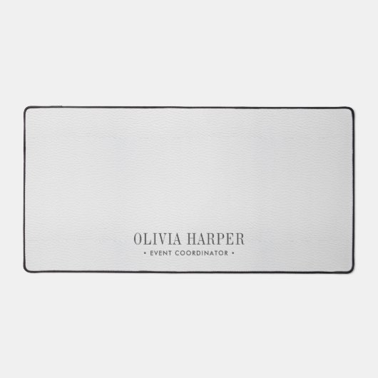 Wit Chique Elegant NEP leer PROFESSIONAL Bureaumat (Voorkant)