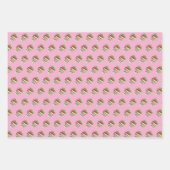 Wit chocolade bedekte aardbei inpakpapier vel (Voorkant 3)