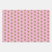 Wit chocolade bedekte aardbei inpakpapier vel (Voorkant)