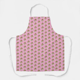 Wit chocolade bedekte aardbei schort