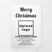 Wit | Christmas | Business Trifold Kaart (Cover)