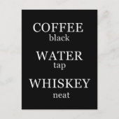 Wit citaten over whiskey grappige alcohol spreuken briefkaart (Voorkant)