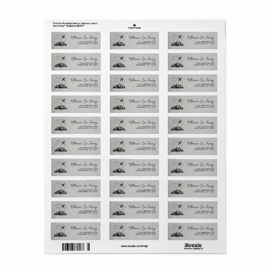 Wit Colorado Passport Etiket (Full Sheet)