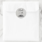 Wit Colorado Passport Ronde Sticker (Tas)