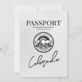 Wit Colorado Passport Save The Date (Voorkant)