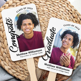 Wit Congrats Afstudeerder 2 Photo Arch Bold Zwart Handwaaier