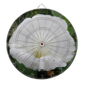  wit convolvulus ventilatorkunstbord dartbord (Voorkant)