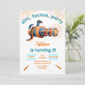 Wit Cool Nerf Wars Party Top Pistool 5e Verjaardag Kaart (Staand voorkant)