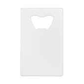 Wit Creditkaart Flessenopener (Achterkant)