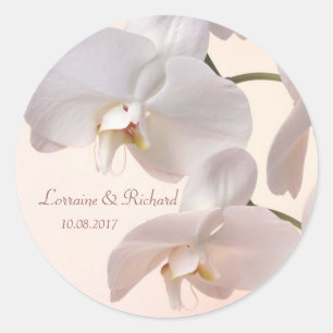 Wit - crème orchideeën Bruiloft Sticker