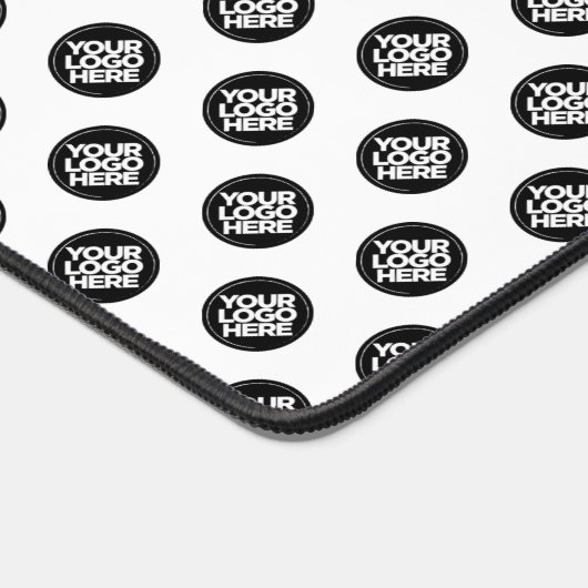 Wit Custom Business Logo Pattern Bureaumat (Hoek)