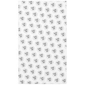 Wit Custom Trade Show Restaurant Business Logo Tafelkleed (Voorkant)