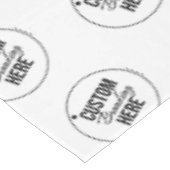 Wit Custom Trade Show Restaurant Business Logo Tafelkleed (Gekanteld)