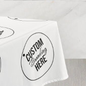 Wit Custom Trade Show Restaurant Business Logo Tafelkleed