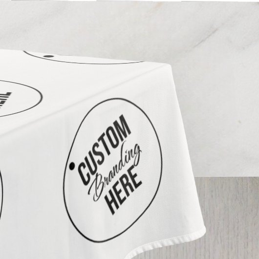 Wit Custom Trade Show Restaurant Business Logo Tafelkleed