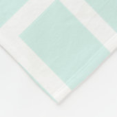 Wit & Cyaan Groen Pastel Weefsel Ontwerp Fleece Deken (Hoek)
