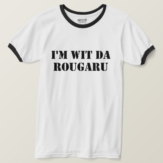 Wit Da Rougarou Louisiana Swamp Monster Ringer T-s T-shirt (Design voorkant)