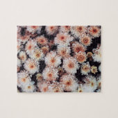 WIT DAHLIA FLORAL ELEGANT LEGPUZZEL (Horizontaal)