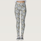 WIT DAISY BOEKET LEGGINGS (Voorkant)