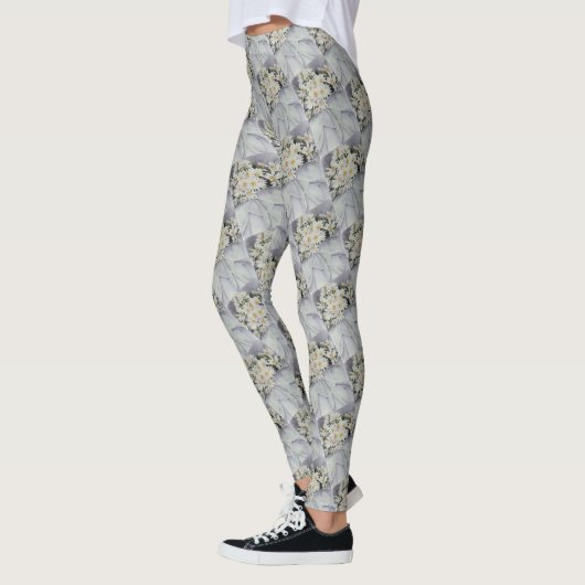 WIT DAISY BOEKET LEGGINGS (Links)