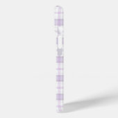 Wit Daisy boeket op Paarse plaid Case-Mate iPhone Case (Achterkant / Links)