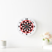 Wit Dartbord Kijk Genummerd Ronde Klok (Huis)