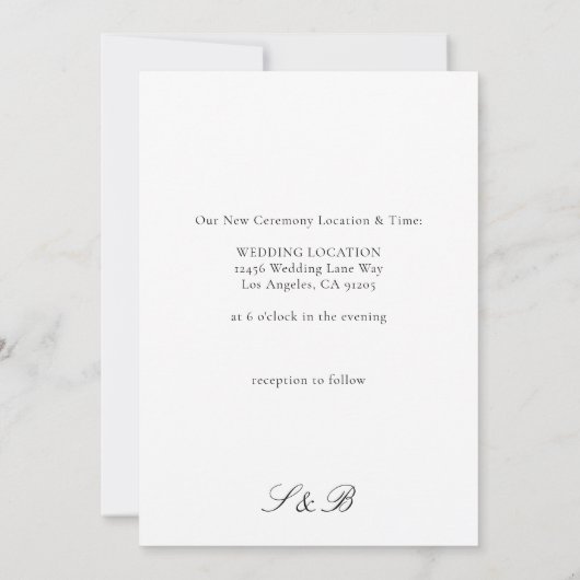 Wit datum wijzigen kaart (Achterkant)