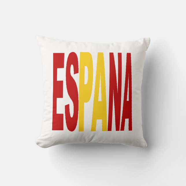 Wit decoratieve ESPANA-kussens Kussen (Voorkant)