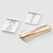 Wit Diamant Bow Trouwprogramma Handwaaier (Niet-gemonteerd)