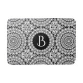 Wit Diamant Print Geometrisch patroon Badmat (Voorkant)