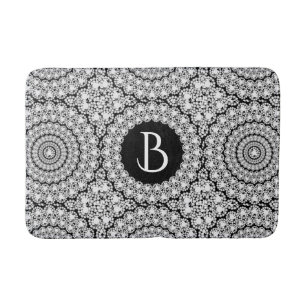 Wit Diamant Print Geometrisch patroon Badmat