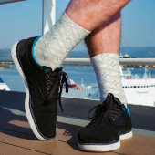 Wit diamantpatroon Abstract Unieke Geometrische Sokken