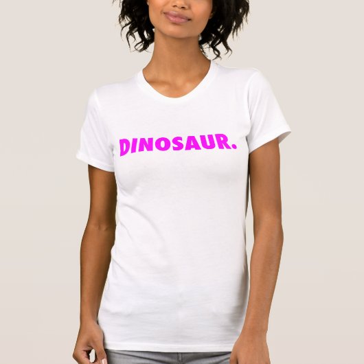 Wit "Dinosaur." Tanktop met Logo (Voorkant)
