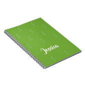 Wit-dollarteken groen notitieboek (Rechterzijde)