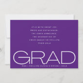 Wit Donker Overlay Portret Moderne Foto Aankondiging (Achterkant)