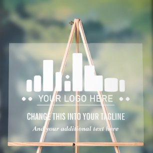 Wit Doorschijnend Uw Logo & Taglines Bedrijf Acryl Bord